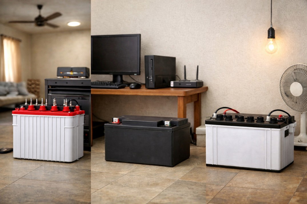 Types of Inverter Batteries You Must Know: Tubular, VRLA & Flat-Plate Explained