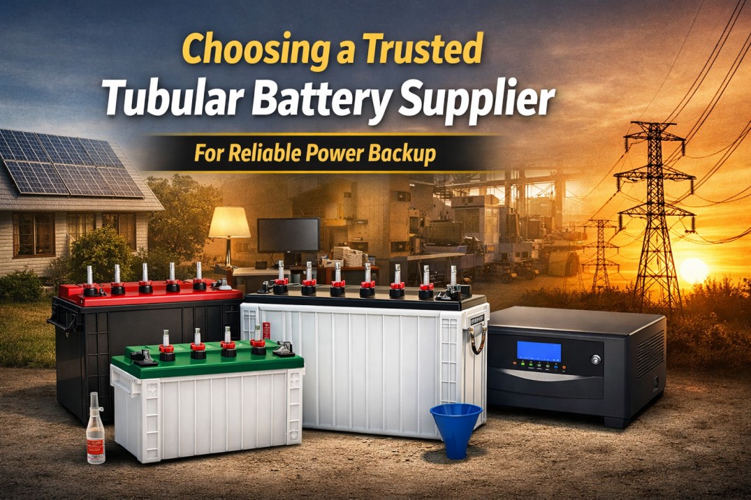 Choosing a Trusted Tubular Battery Supplier for Reliable Power Backup